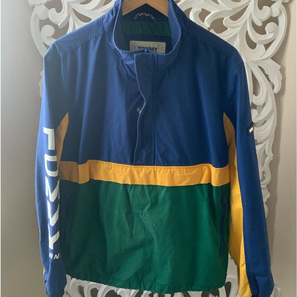 Tommy Jeans Retro Block Anorak Jacket size medium - Picture 2 of 8